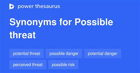 threaten thesaurus|Synonyms of THREAT .
